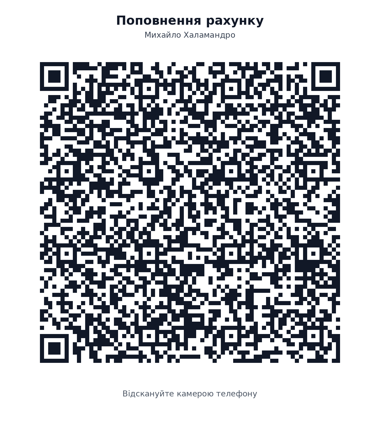 QR-код для оплати замовлення Express Shop